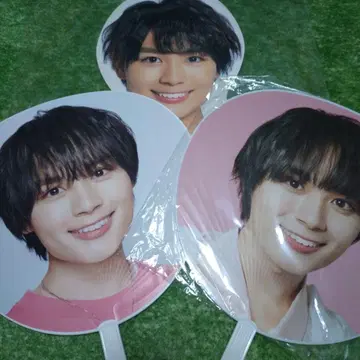 나니와단시 오오니시 류세이 포토 행거&부채 2개 세트 새상품급