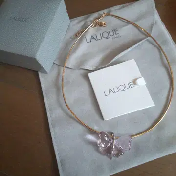 LALIQUE 르네 라리크 파피용 나비 핑크 유리
