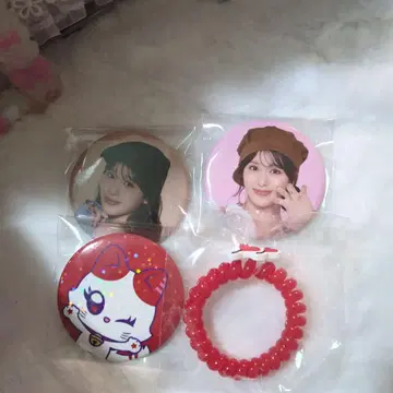 이시이 란 캔 배지 가챠가챠 캡슐 토이 스프링 밴딩