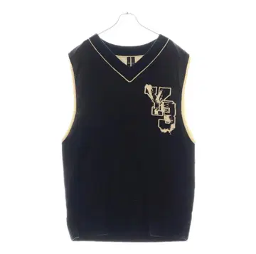 Y-3 로고 니트 베스트 IL4619 V넥 로고 니트 베스트
