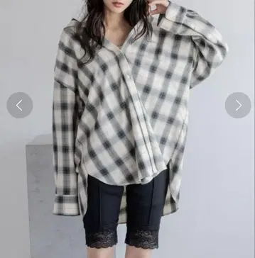 LOWRYSFARM 옴브레 체크 셔츠 LS