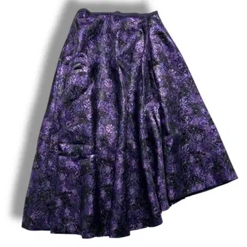 새상품급 DRAWER 드로어 자카드 스커트 플레어 36 플라워