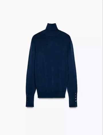 ZARA 자라 베이직 플레인 니트 스웨터 네이비 블루 S 사이즈
