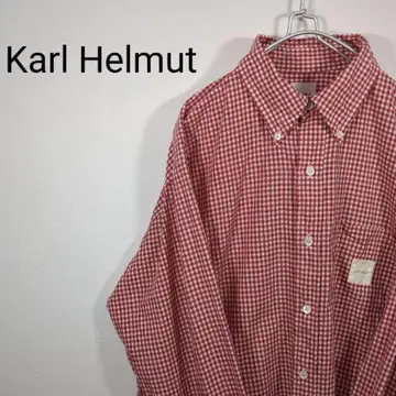 [ Karl Helmut ] 칼 헬무트 체크 셔츠 PINK HOUSE
