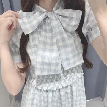 evelyn 에블린 사다리 레이스 체크 OP BU