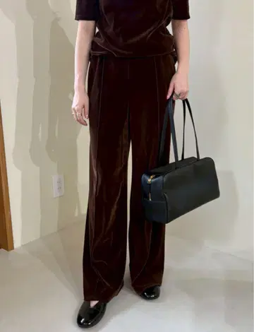 벨로아 SET UP 허리밴딩 이지 팬츠