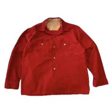 60s vintage shirt 코듀로이 루프 칼라 셔츠