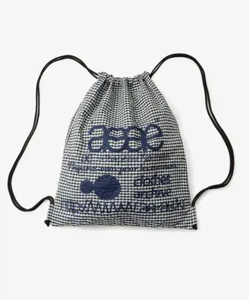 WEB LOGO CHECK GYM SACK [BLUE]