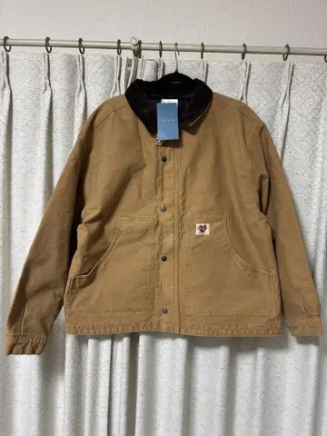 카멜 코듀로이 옷깃 자켓 M 사이즈