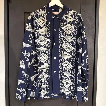 SUN SURF 레이온 셔츠 XL 긴팔 동양 엔터프라이즈 선서프