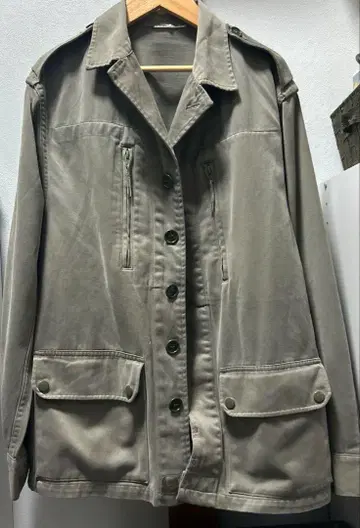 그레이 밀리터리 자켓