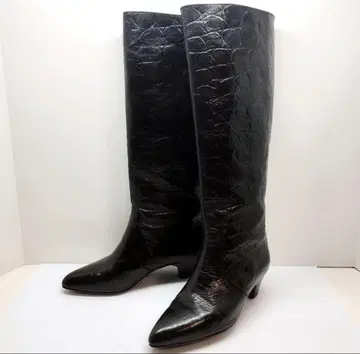Lancel/란셀 천연 가죽 롱 부츠