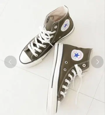 컨버스 하이컷 스니커즈 카키