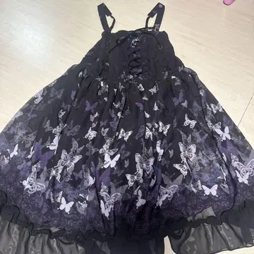 axes femme 액시즈 팜므 원피스 나비 블랙 보라색