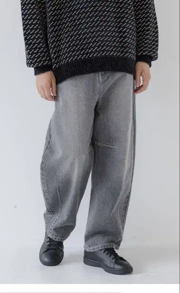 커브 데님 팬츠