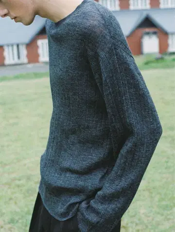 LIDNM Alpaca Uneven Rib Knit