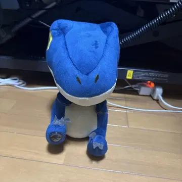 파란색 공룡형 봉제 인형