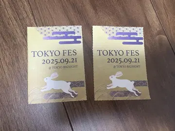 9/21 빨간색 부스 TOKYO FES.2025 서클 티켓 서치 티켓