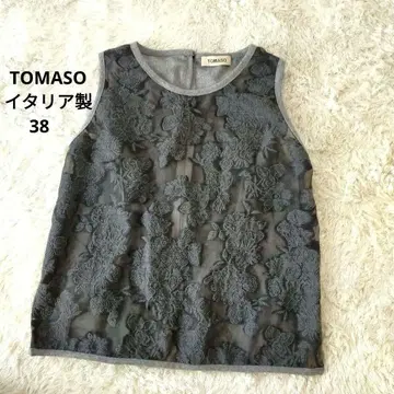 TOMASO 이탈리아제 시어 꽃 레이스 베스트