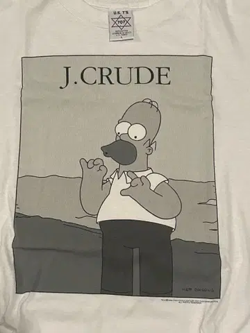 90s 싱글 스티치 j 크루 패러디 T셔츠 HOMER SIMPSON