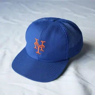 레어 90s MLB 뉴욕 메츠 야구 모자 메쉬 파랑