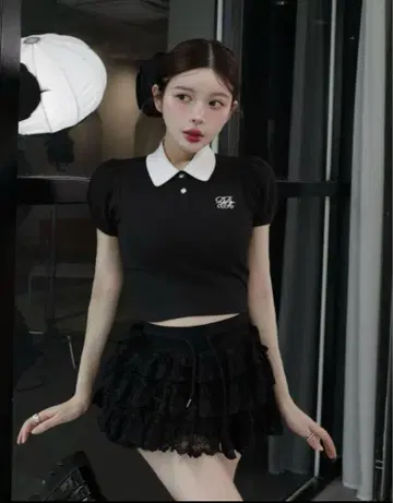 DRCH 바이컬러 피케 셔츠