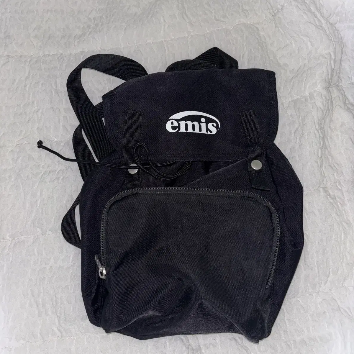EMIS | 이미스 Emis Logo Mini Backpack Black #이미스,#이미스
