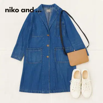 J1122@ niko and - 성숙 큐트 데님 코트 L