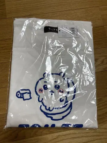 치이카와 (먼작귀) T셔츠 TOILET TIME XL 화이트 토킹 헤즈