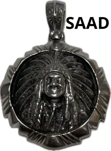 SAAD 사드 네이티브 모티브 목걸이 탑 펜던트 316 L