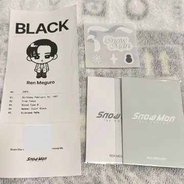 SnowMan 메구로 렌 한국 팝업 굿즈 세트
