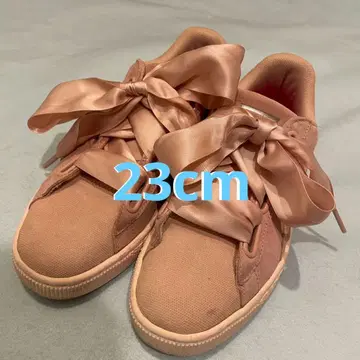 푸마 핑크 리본 스니커즈 23cm