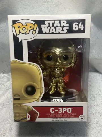새상품 토이 사피 한정판 스타 워즈 POP! 도금판 C-3PO