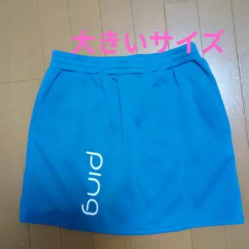 L 사이즈 PING 블루 골프 스커트
