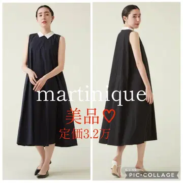 martinique/바이컬러 플레어 원피스