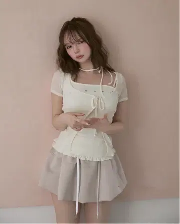 ANDMARY Claire set tops ivory AM1335