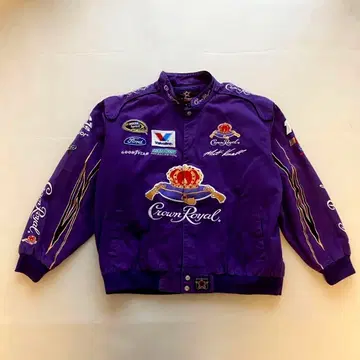 Crown Royal JH design 바시티 자켓 레이싱 자켓