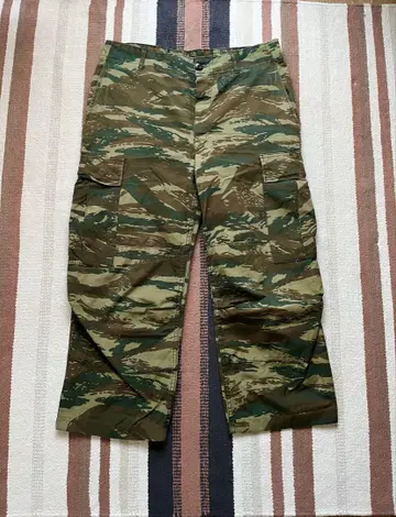 그리스군 실물 리자드 카모 BDU 팬츠 밀리터리 카고