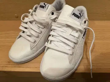 PUMA SOFTFOAM+ 화이트 스니커즈 23cm 여성용