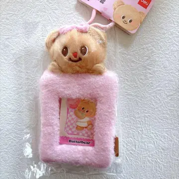 Butterbear 버터베어 카드 홀더 카드 케이스 핑크