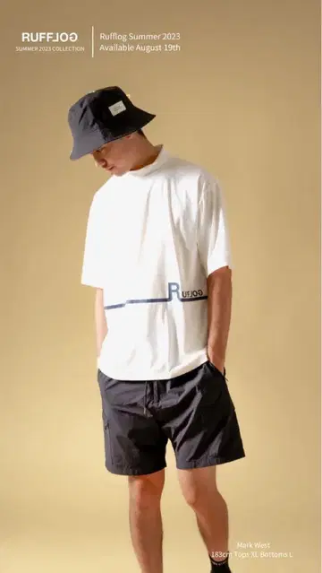RUFFLOG CROSS LINE LOGO S/S MOCK