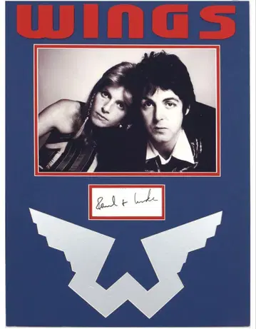 Paul & Linda McCartney 친필 사인 아트 워크