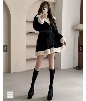 GRL 울트라 스트레치 청키힐 롱 부츠[zr1238]