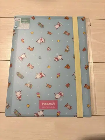 미사용 새상품 산리오 포차코 밴딩 포함 클리어 파일 POCHACCO