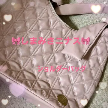 시마미사 니나스 숄더백 핑크 아오키 미사코 시마미사