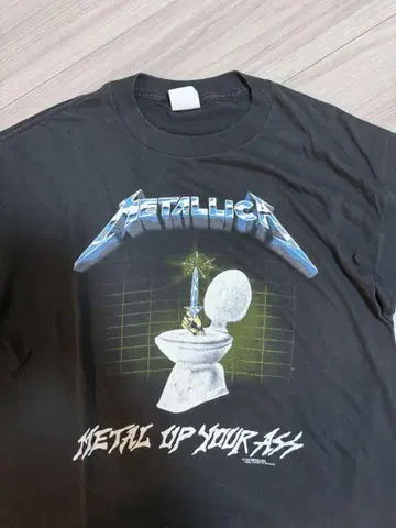 METALLICA METAL UP YOUR ASS 티셔츠 XL 87년