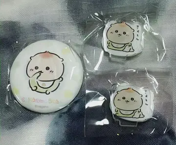 치이카와 (먼작귀) Chiikawa Baby 아크릴 스탠드 캔뱃지 밤만쥬