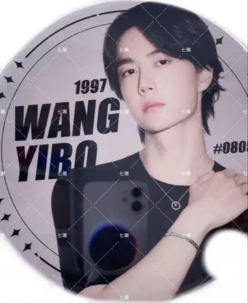 왕이보  초 대형 15cm 배지 패널 2종 세트