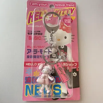 초레어 산리오 2003년 토끼 여아 키티 지퍼 참 새상품