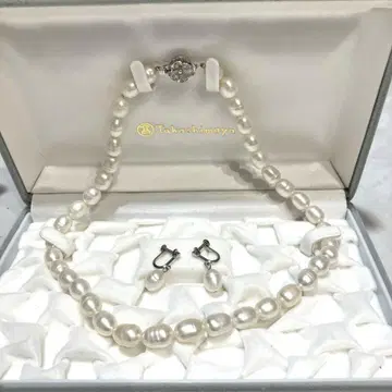 바로크 진주 목걸이, 귀걸이 세트